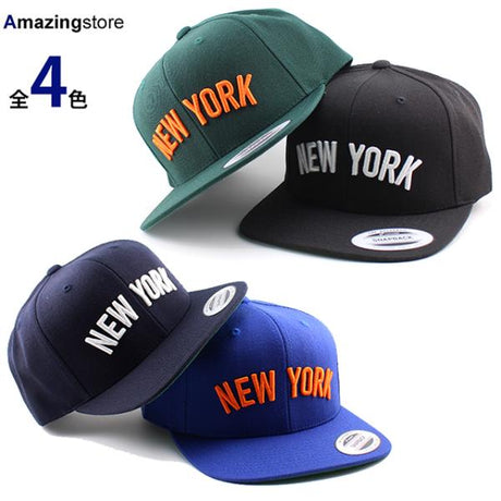 4色展開  ニューヨーク  NEW YORK ARCH LOGO SNAPBACK CAP ユーポン フレックスフィット YUPOONG FLEXFIT