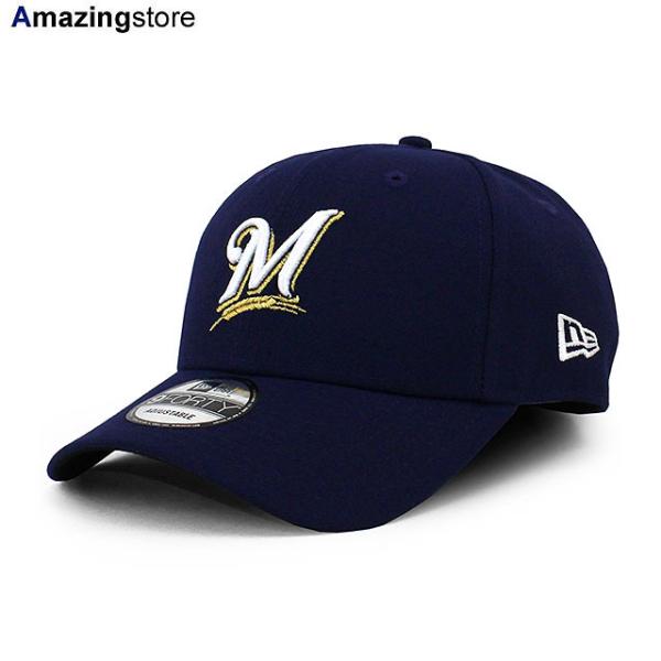 ニューエラ キャップ 9FORTY ミルウォーキー ブルワーズ MLB THE LEAGUE GAME ADJUSTABLE CAP NAVY NEW ERA MILWAUKEE BREWERS