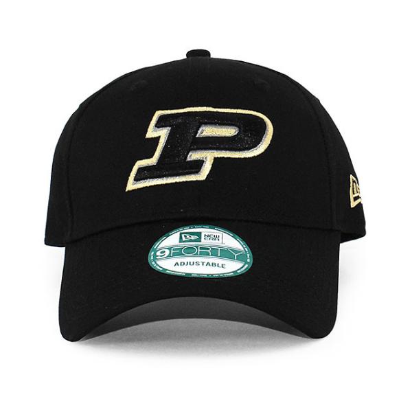 ニューエラ キャップ 9FORTY パデュー ボイラーメーカーズ NCAA THE LEAGUE ADJUSTABLE CAP BLACK NEW ERA PURDUE BOILERMAKERS