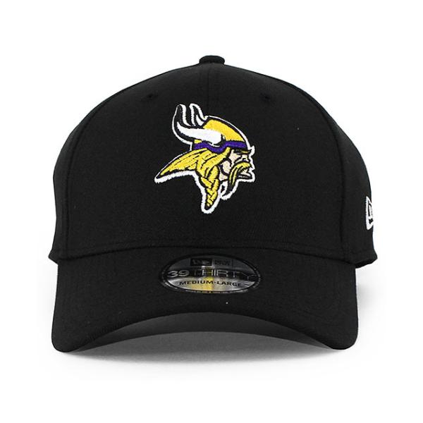 ニューエラ キャップ 39THIRTY ミネソタ バイキングス  NFL TEAM CLASSIC FLEX FIT CAP BLACK  NEW ERA MINNESOTA VIKINGS