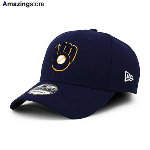 ニューエラ キャップ 9FORTY ミルウォーキー ブルワーズ  MLB THE LEAGUE ALTERNATE-2 ADJUSTABLE CAP NAVY  NEW ERA MILWAUKEE BREWERS