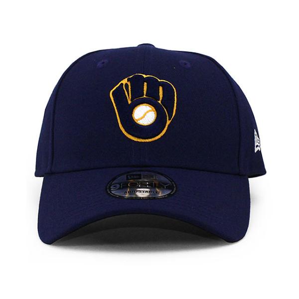 ニューエラ キャップ 9FORTY ミルウォーキー ブルワーズ  MLB THE LEAGUE ALTERNATE-2 ADJUSTABLE CAP NAVY  NEW ERA MILWAUKEE BREWERS