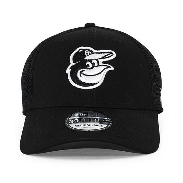 ニューエラ キャップ 39THIRTY ボルチモア オリオールズ MLB NEO FLEX FIT CAP BLACK WHITE NEW ERA BALTIMORE ORIOLES