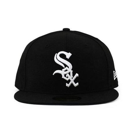 ニューエラ キャップ 59FIFTY シカゴ ホワイトソックス MLB WOOL GREY BOTTOM FITTED CAP BLACK