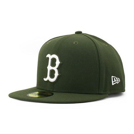 ニューエラ キャップ 59FIFTY ボストン レッドソックス MLB TEAM BASIC FITTED CAP OLIVE