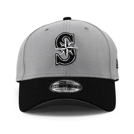 ニューエラ キャップ 39THIRTY シアトル マリナーズ  MLB TEAM CLASSIC FLEX FIT CAP GREY-BLACK  NEW ERA SEATTLE MARINERS