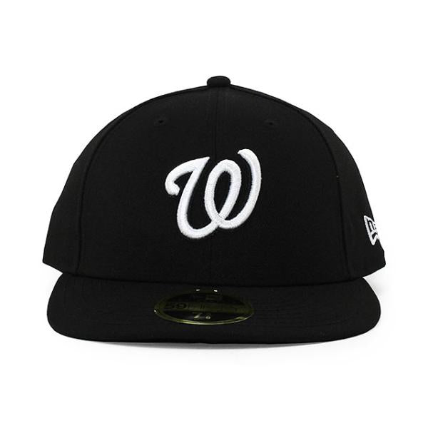 ニューエラ キャップ 59FIFTY ワシントン ナショナルズ  MLB TEAM-BASIC LC LOW-CROWN FITTED CAP LP BLACK-WHITE  NEW ERA WASHINGTON NATIONALS