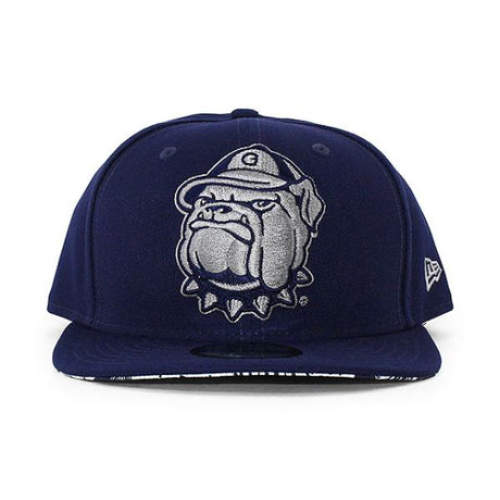 ニューエラ キャップ 9FIFTY ジョージタウン ホヤス NCAA HIB JERSEY BOTTOM SNAPBACK CAP NAVY