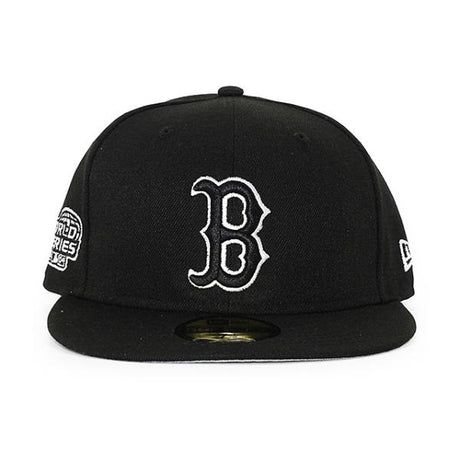 ニューエラ キャップ 59FIFTY ボストン レッドソックス  MLB 2004 WORLD SERIES FITTED CAP BLACK-WHITE  NEW ERA BOSTON RED SOX