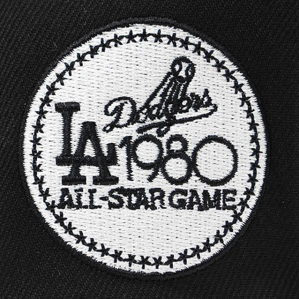 ニューエラ キャップ 59FIFTY ロサンゼルス ドジャース  MLB 1980 ALL STAR GAME FITTED CAP BLACK-WHITE  NEW ERA LOS ANGELES DODGERS
