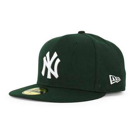 ニューエラ キャップ 59FIFTY ニューヨーク ヤンキース  MLB TEAM-BASIC FITTED CAP DK GREEN  NEW ERA NEW YORK YANKEES