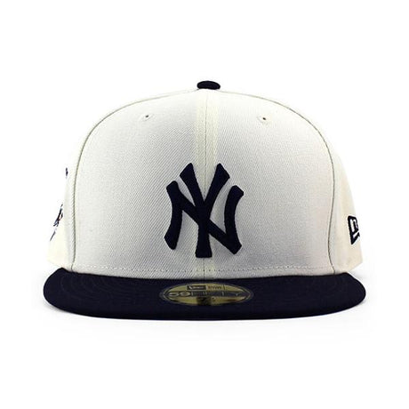 ニューエラ キャップ 59FIFTY ニューヨーク ヤンキース MLB 2000 WORLD SERIES GREY BOTTOM FITTED CAP CREAM NEW ERA NEW YORK YANKEES