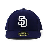DEADSTOCK ニューエラ キャップ 59FIFTY サンディエゴ パドレス  MLB 2007-2016 ON FIELD ALT LC LOW-CROWN FITTED CAP LP NAVY  NEW ERA SAN DIEGO PADRES