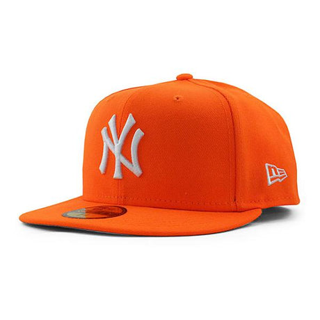 ニューエラ キャップ 59FIFTY ニューヨーク ヤンキース MLB TEAM BASIC FITTED CAP ORANGE NEW ERA NEW YORK YANKEES