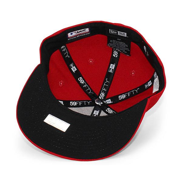 子供用 ニューエラ キャップ 59FIFTY ロサンゼルス エンゼルス YOUTH MLB ON FIELD AUTHENTIC GAME FITTED CAP RED