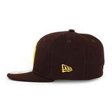 子供用 ニューエラ キャップ 59FIFTY サンディエゴ パドレス YOUTH MLB ON-FIELD AUTHENTIC GAME FITTED CAP BROWN