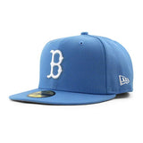 ニューエラ キャップ 59FIFTY ボストン レッドソックス MLB TEAM BASIC FITTED CAP SKY BLUE WHITE NEW ERA BOSTON RED SOX