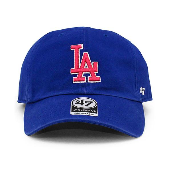 47ブランド ロサンゼルス ドジャース  MLB CLEAN UP CAP RYL BLUE-PINK  47BRAND LOS ANGELES DODGERS