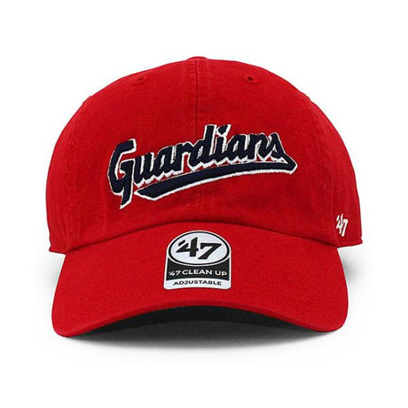 47ブランド クリーブランド ガーディアンズ  MLB SCRIPT CLEAN UP CAP RED  47BRAND CLEVELAND GUARDIANS