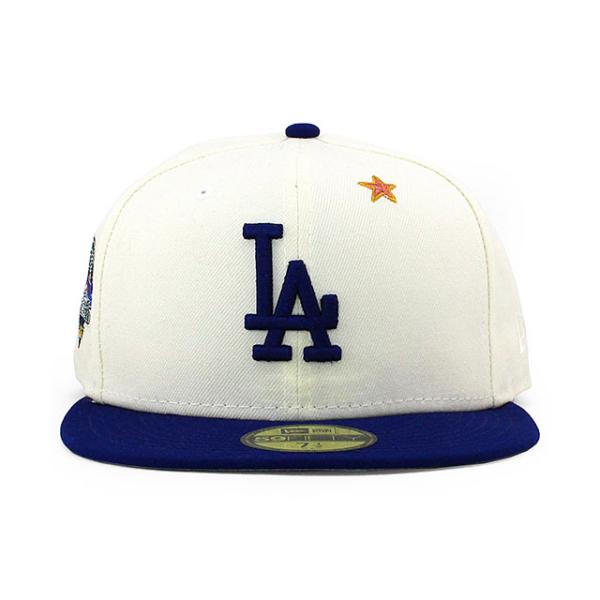 BETTER GIFT SHOP コラボ  ニューエラ キャップ 59FIFTY ロサンゼルス ドジャース  MLB COLLABO FITTED CAP CREAM-BLUE  NEW ERA LOS ANGELES DODGERS