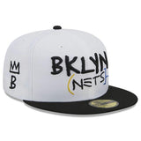 ニューエラ キャップ 59FIFTY ブルックリン ネッツ 2022-23 NBA CITY EDITION FITTED CAP WHITE-BLACK NEW ERA BROOKLYN NETS