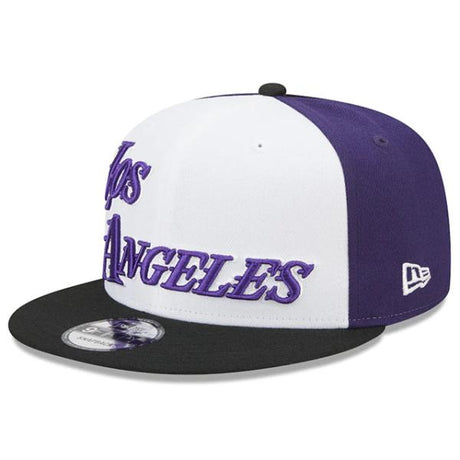 ニューエラ キャップ 9FIFTY ロサンゼルス レイカーズ 2022-23 NBA CITY EDITION SNAPBACK CAP WHITE-BLACK-PURPLE NEW ERA LOS ANGELES LAKERS