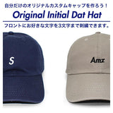 1点から注文可！フロント刺繍 1～3文字 オリジナルイニシャル custom-dad HAT