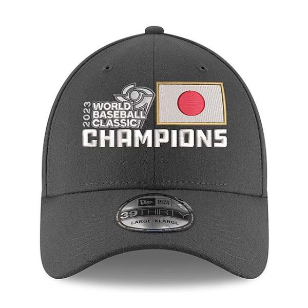 海外取寄 ニューエラ キャップ 39THIRTY WBC 日本代表 NEW ERA 2023 WORLD BASEBALL CLASSIC CHAMPIONS LOCKER ROOM REPLICA FLEX FIT CAP