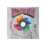 海外取寄 WBC Tシャツ 2023 WORLD BASEBALL CLASSIC TOUR T-SHIRT グレー ライトブルー