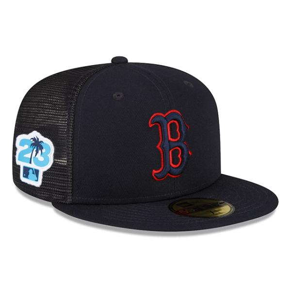 海外取寄 ニューエラキャップ 59FIFTY ボストン レッドソックス 2023 MLB SPRING TRAINING FITTED CAP NAVY NEW ERA BOSTON RED SOX