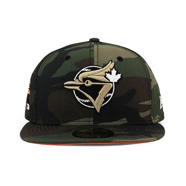 ニューエラ キャップ 59FIFTY トロント ブルージェイズ  MLB 1991 ALL STAR GAME ORANGE BOTTOM FITTED CAP CAMO  NEW ERA TORONTO BLUE JAYS