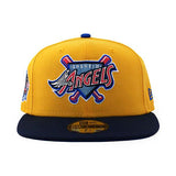 ニューエラ キャップ 59FIFTY アナハイム エンゼルス  MLB 40TH SEASON AZURE BOTTOM FITTED CAP GOLD-NAVY  NEW ERA ANAHEIM ANGELS