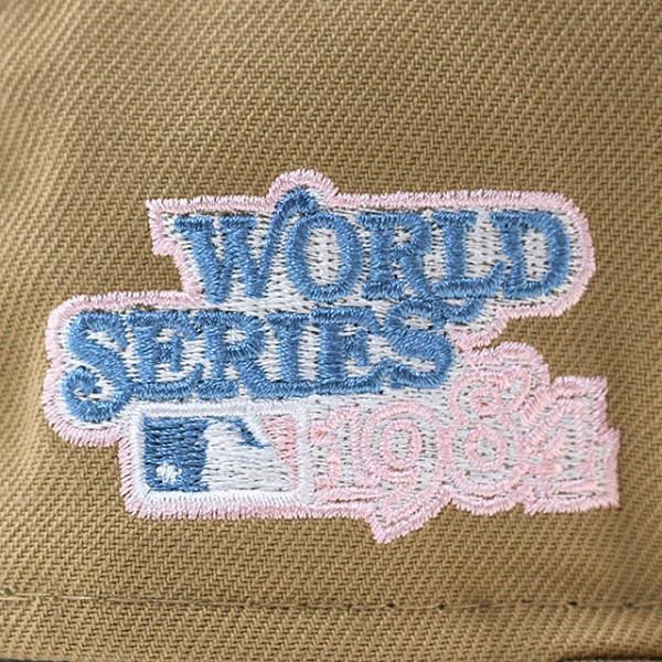 ニューエラ キャップ 59FIFTY サンディエゴ パドレス  MLB 1984 WORLD SERIES SKY BLUE BOTTOM FITTED CAP TAN  NEW ERA SAN DIEGO PADRES
