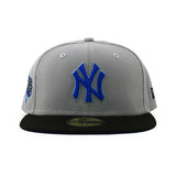 ニューエラ キャップ 59FIFTY ニューヨーク ヤンキース  MLB 2009 WORLD SERIES AZURE BOTTOM FITTED CAP GREY-BLACK  NEW ERA NEW YORK YANKEES