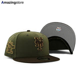 ニューエラ キャップ 9FIFTY ニューヨーク メッツ  MLB 25TH ANNIVERSARY GREY BOTTOM SNAPBACK CAP OLIVE-BROWN  NEW ERA NEW YORK METS