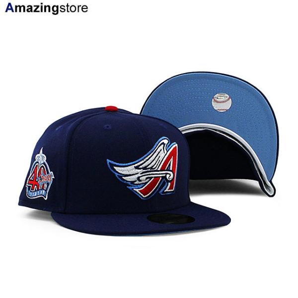 ニューエラ キャップ 59FIFTY アナハイム エンゼルス MLB 40TH ANNIVERSARY SKY BLUE BOTTOM FI –  Amazingstore