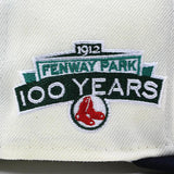 ニューエラ キャップ 59FIFTY ボストン レッドソックス 2012 FENWAY PARK 100YEARS CAP OFF WHITE NEW ERA