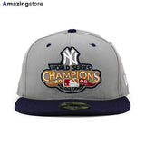 DEADSTOCK ニューエラ キャップ 59FIFTY ニューヨーク ヤンキース  MLB 2009 WORLD SERIES CHAMPIONS CREST FITTED CAP GREY-NAVY  NEW ERA NEW YORK YANKEES