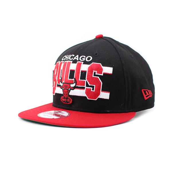 ニューエラ キャップ 9FIFTY スナップバック シカゴ ブルズ  WORDSTRIPE SNAPBACK CAP BLACK-RED  NEW ERA CHICAGO BULLS