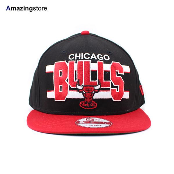 ニューエラ キャップ 9FIFTY スナップバック シカゴ ブルズ  WORDSTRIPE SNAPBACK CAP BLACK-RED  NEW ERA CHICAGO BULLS