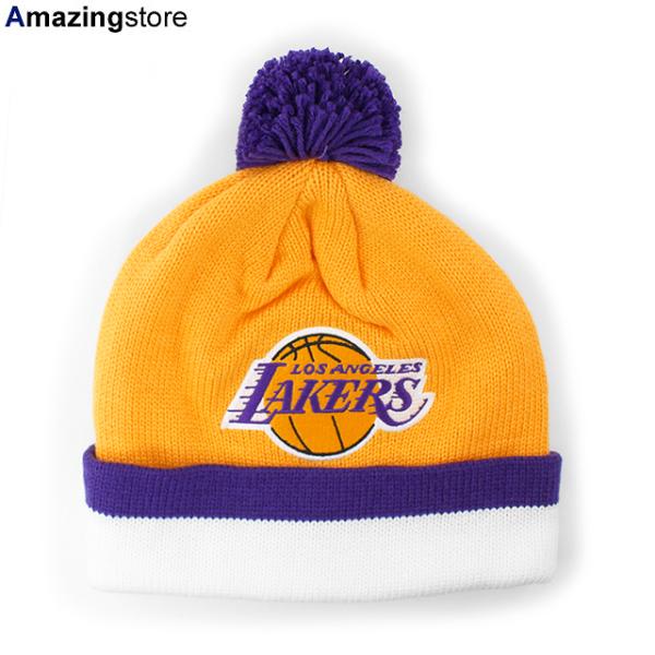 ミッチェル＆ネス ニットキャップ ビーニー ロサンゼルス レイカーズ XL-LOGO BEANIE GOLD MITCHELL&NESS L –  Amazingstore