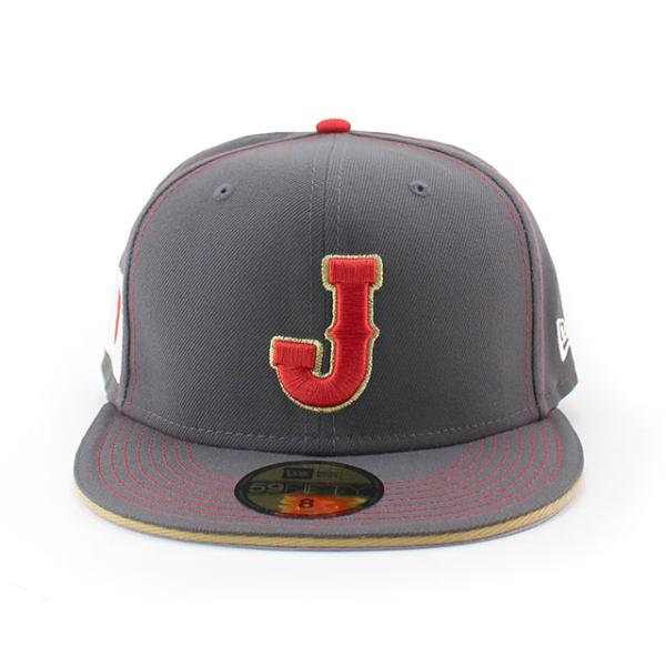 ニューエラ キャップ 59FIFTY WBC 日本 帽子 2023 WORLD BASEBALL CLASSIC FITTED CAP CHARCOAL NEW ERA JAPAN