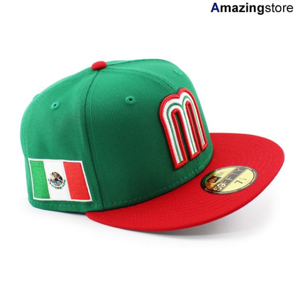 ニューエラ 59FIFTY WBC メキシコ 2023 WORLD BASEBALL CLASSIC FITTED CAP GREEN RED NEW ERA MEXICO