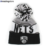 ニューエラ ニットキャップ ビーニー ブルックリン ネッツ NBA DERON WILLIAMS REP-UR-TEAM POM KNIT BEANIE CAP GREY-BLACK  NEW ERA BROOKLYN NETS