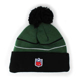 ニューエラ ニットキャップ ビーニー ニューヨーク ジェッツ NFL THANKSGIVING DAY POM KNIT BEANIE CAP GREEN-BLACK  NEW ERA NEW YORK JETS