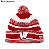 ニューエラ ニットキャップ ビーニー ウィスコンシン バジャーズ  NCAA STADIUM SPORT KNIT BEANIE RED-WHITE  NEW ERA WISCONSIN BADGERS