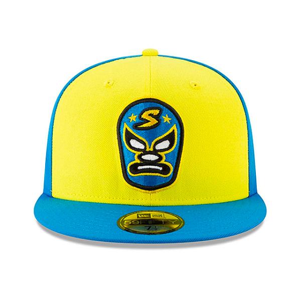 ニューエラ キャップ 59FIFTY サクラメント リバーキャッツ  MILB COPA DE LA DIVERSION FITTED CAP YELLOW-BLUE  NEW ERA SACRAMENTO RIVER CATS