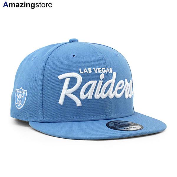 ニューエラ キャップ 9FIFTY ラスベガス レイダース NFL TEAM SCRIPT SNAPBACK CAP SKY –  Amazingstore