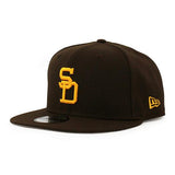 ニューエラ キャップ 9FIFTY サンディエゴ パドレス  MLB 1969-71 COOPERSTOWN REPLICA SNAPBACK CAP BROWN-GOLD  NEW ERA SAN DIEGO PADRES