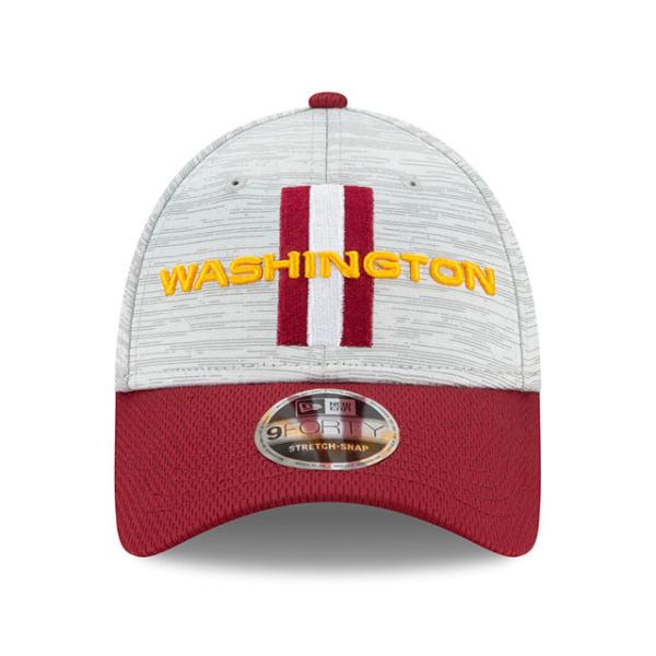 ニューエラ キャップ 9FORTY ワシントン フットボールチーム  2021 NFL TRAINING CAMP STRETCH-SNAPBACK CAP GREY-BURGUNDY  NEW ERA WASHINGTON FOOTBALL TEAM